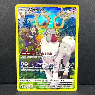 2022 Pokemon Astral Radiance Wyrdeer Tg06/tg30 Ultra Rare Full Art • $0.99