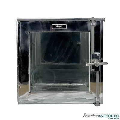 Vintage Medical Dental Stainless Steel 12  Cube Desiccator Cabinet • $280