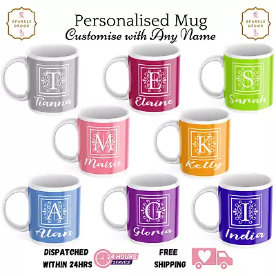 Personalised Any Name Mug Custom Fun Coffee Cup Gift Dad Friend Him Her Birthday • £9.50