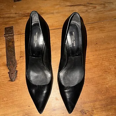Michael Kors Black Leather Heels • $9.99