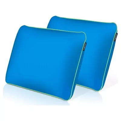 Memory Foam Fun Pillow With Cool-to-the-Touch Cover Cosmic Blue 2 Pack • $30.88