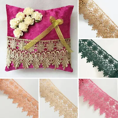 £2.99 • Buy Guipure Venice Lace Trim Bridal Upholstery Boho Vintage Sewing Craft DIY Crown
