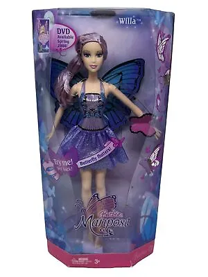 Barbie Mariposa Willa 2007 Fairy Butterfly L8586 New In Box Rare Doll • $135