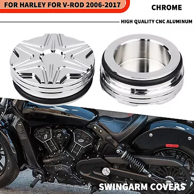 Chrome CNC Swingarm Pivot Cover Fit For Harley Street Rod VRSCR Night Rod VRSCD • $20.88