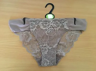 New EX M&S Praline Underwear  Bikini Low Rise Knickers Size 12 • £5.49