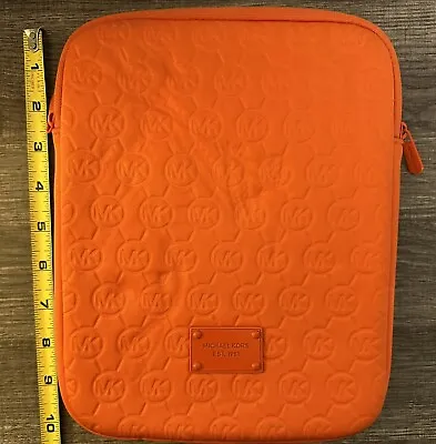 MK Michael Kors 1981 Neoprene Tangerine Orange Apple IPad Tablet Soft Case • $35