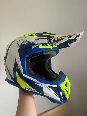 NEW Airoh Helmet Carbon Shell Super Light Weight Size M Blue Gloss • $440