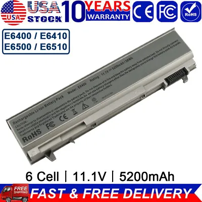 Battery For Dell Latitude E6400 E6410 E6500 E6510 Precision M2400 M4400 /Charger • $15.99