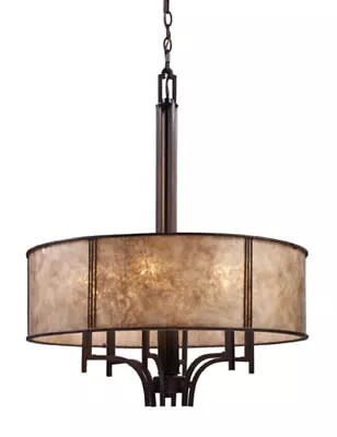 Elk Lighting 15034/6 Bronze Barringer 6-Light Drum Chandelier • $299.99