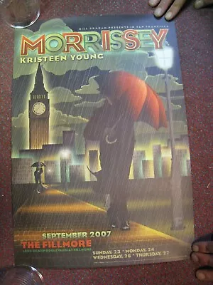 Morrissey Poster The Smiths Kristeen Young Fillmore September 2007 • $124.27