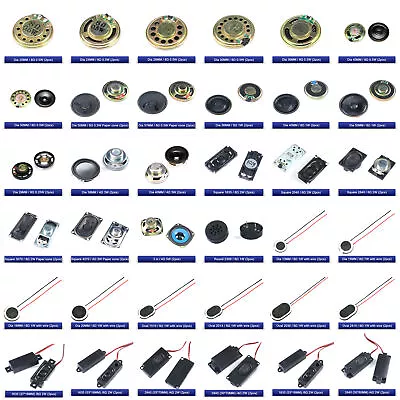 2Pcs Small Speakers 4ohm 8ohm 0.25/0.5/1/2/3/5W 4Ω 8Ω DIY Speaker Accessories • $2.11