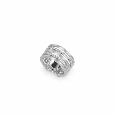 Marco Bicego Jaipur Collection 18K White Gold & Diamond Five Row Ring • $2888