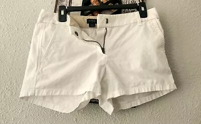 J.Crew Women's 100% Cotton White Shorts Size 4 • $10