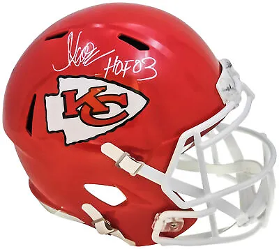 Marcus Allen Autographed Chiefs Red Full Size Helmet Hof 03 Beckett 220528 • $329