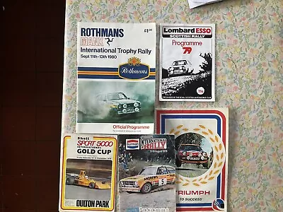 Rally Driving Programmes 1970-80s Manx Scotland Oulton Park • £2.50