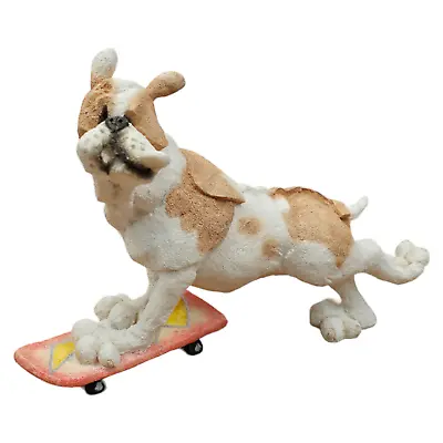 A Breed Apart Bulldog On Skateboard Figurine #70127 2005 Country Artists Dog 7  • $38.69