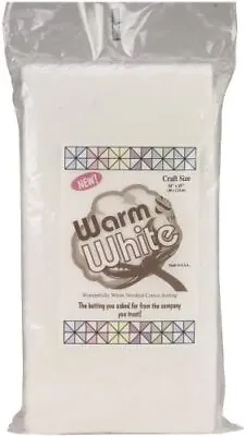Warm & White Cotton Batting-Craft Size 34 X45  • $11.35