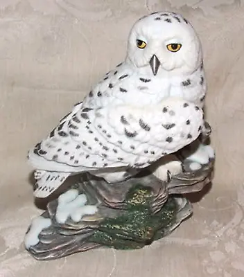 Vintage 1986 Maruri 6  SNOWY OWL Porcelain Figurine Majestic Owls Of The Night • $45