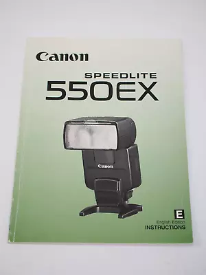 Canon Speedlite 550EX Flash Instructions • £7.99