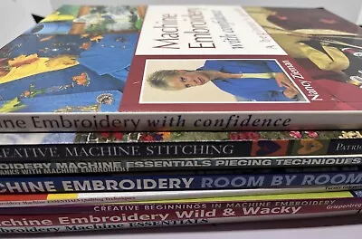 Lot 9 Embroidery Machine Books Essentials Nancy Zieman Stitching ￼Techniques • $19.49