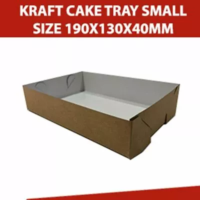 Cardboard Cake Trays 100P Kraft Small Cookie Donut Box Decoration Takeaway Food  • $26