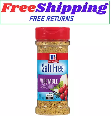 McCormick Salt Free Vegetable Seasoning 4.16 Oz Mixed Spices & Seasonings • $6.85