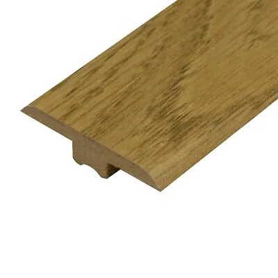 Laminate Floor MDF T Section Bar Profile Threshold Strip NATURAL VARNISHED OAK • £1.99