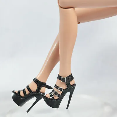 16 Tonner Ellowyne Wilde/Antoinette Doll Black Sandals Shoes Pumps/인형 신발 Sherry • $13.99