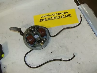 1948 MARTIN 60 6hp C Outboard Motor Ignition Coil Points Plate Throttle Arm • $98