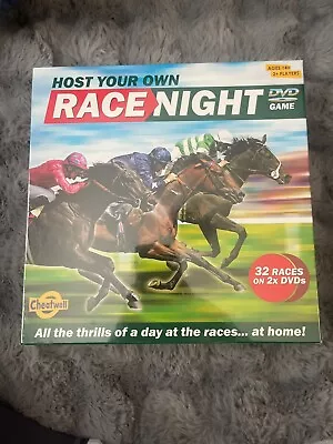 Cheatwell Host Your Own Horse Race Night 2 X DVD Game 32 Races • £15.75