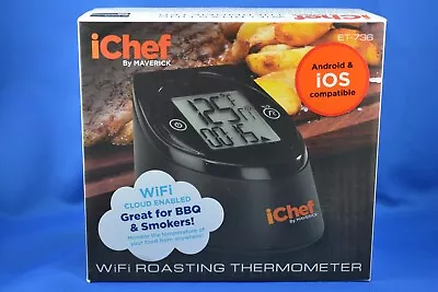 IChef By Maverick WiFi Roasting Thermometer ET-736 New In Box • $110.39