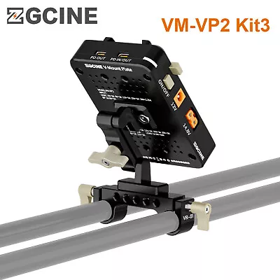 US ZGCINE VM-VP2 Kit3 V-Mount Battery Plate With 15mm Rod Clamp For Cameras DSLR • $78