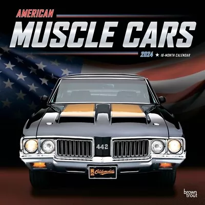 American Muscle Cars 2024 Wall Calendar 12  X 24  16 Month Brand New Auto Wall • $9.01