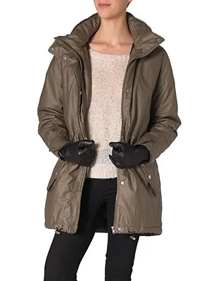 Vero Moda Eloise Womens Hooded Winter Khaki Parka - Size Small • $33.60