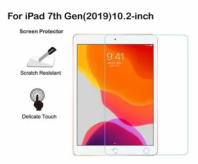 For IPad 7th Gen[2019] 10.2-inch PET Ultra Clear/Tempered Glass Screen Protector • $5.85