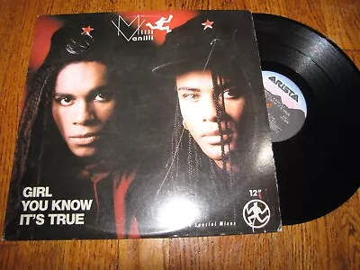 Milli Vanilli - Girl You Know It's True 4 Mixes - Arists Records 12  Single • $12.50