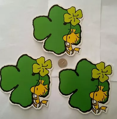 3 Woodstock St Patricks Day Decorations Peanuts Snoopy Retired *not Stickers  • $8.95