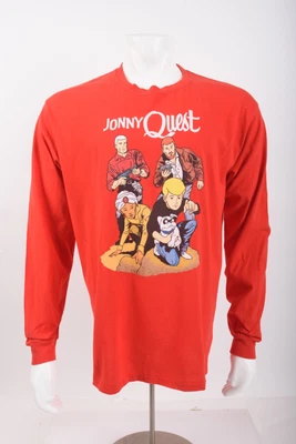 $24.99 • Buy Jonny Quest Mens T-Shirt Shirt Red Graphic Print Long Sleeve L Large By Gildan