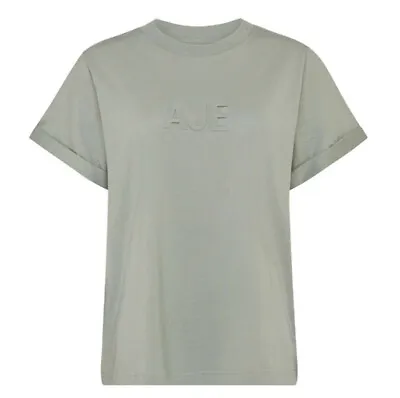 Aje Women's Stone Tee S/slv Oversized Fit Round Neck T-shirt Casual Tops XXS-S • $71.99