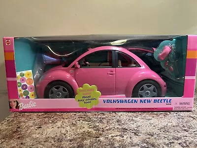 Vintage Barbie Car PINK Volkswagen Beetle Mexico Flower Coke Keys Bug RARE 2000 • $135