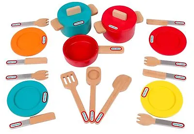 Little Tikes Wooden Kitchen Accessories 20 Pieces - 8th Wonder Pretend Play NEW • £28.99