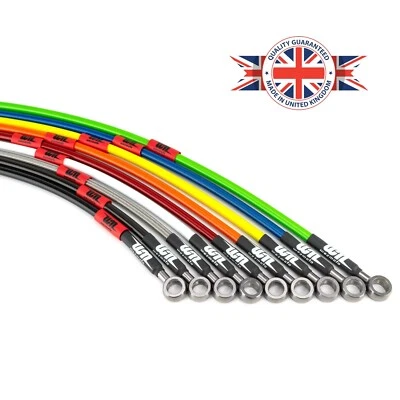 2個セット Kawasaki Zx14r Motorcycle Wezmoto Rear Braided Brake Line For