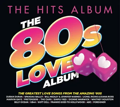 Various Artists : The Hits Album: The 80s Love Album CD Box Set 3 Discs (2024) • £6.98