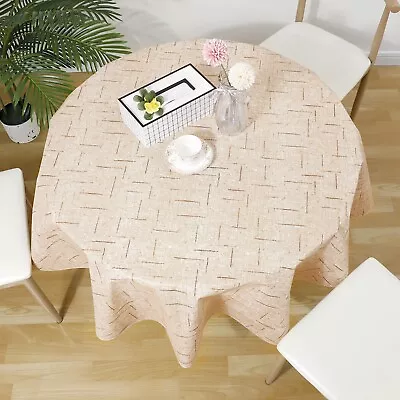 RAY STAR Round Table Cloth 60 Inch Stain & Wrinkle Resistant Washable • $16.99