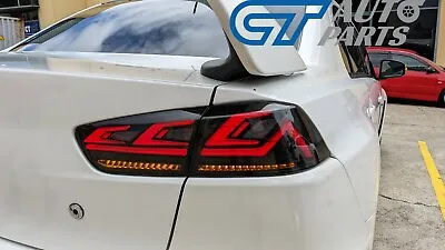 Smoke 3D V3 LED Tail Lights For 07-18 Mitsubishi Lancer CJ EVO X VRX Taillights • $349
