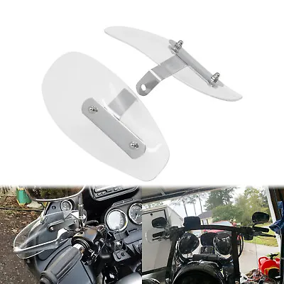 Motorcycle Clear Hand Guard Wind Deflector Fits For Harley Honda SUZUKI Chopper • $22.79