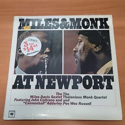Miles & Monk At Newport LP 1977 Reissue PC 8978 VG+/VG • $24.95