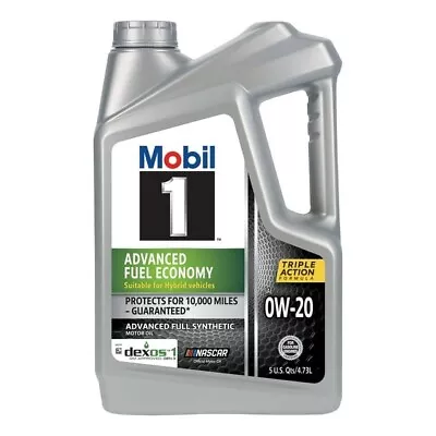Mobil 1 Advanced Fuel Economy Full Synthetic Motor Oil 0W-20 5 Quart • $23