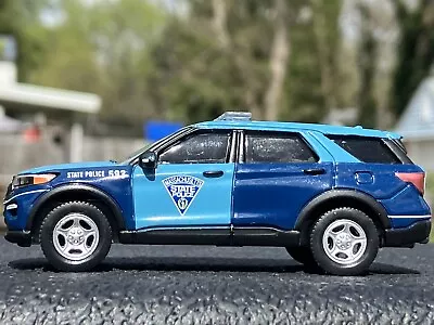 Greenlight 2020 Ford Explorer Massachusetts State Police Excellent 1/64 Diecast • $11.99