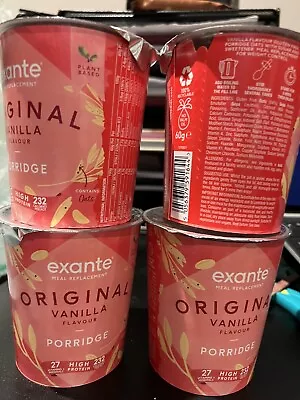 £23.75 • Buy 10 Exante Meal Replacement Porridge Pots 5 Vanilla  & 5 Banana Cinnamon OFFER
